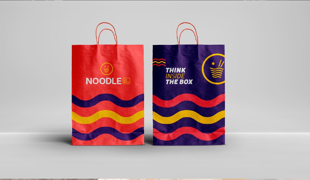 NOODLE餐飲品牌設(shè)計  紙袋包裝設(shè)計