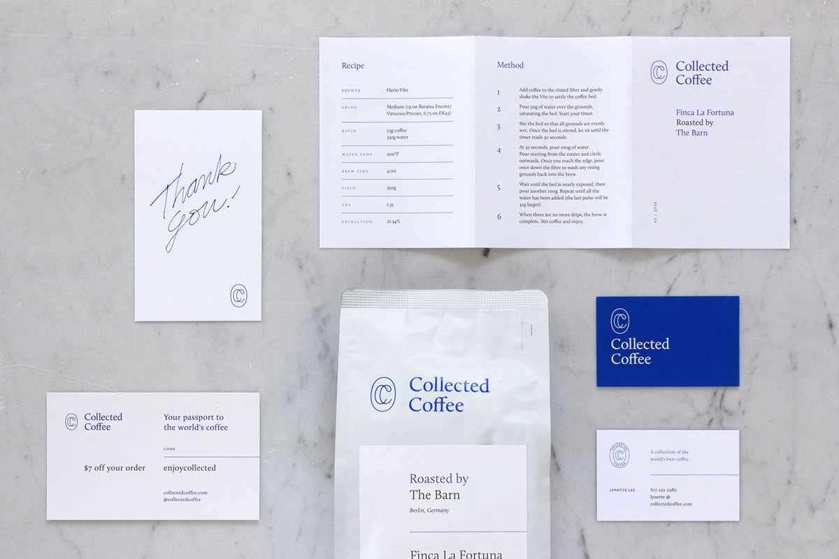 Collected coffee咖啡品牌形象設(shè)計  單頁設(shè)計